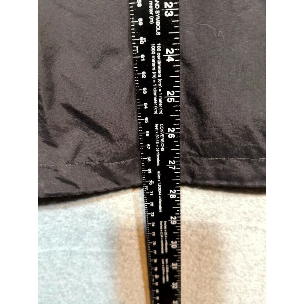 The North Face Windbreaker Jacket Men's Medium Black Mesh‎ Lined Hooded Full Zip